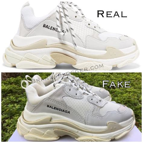 real vs fake balenciaga sock shoes|counterfeit balenciaga triple s.